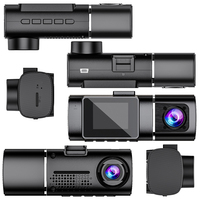Dashcam oculto de 1,5 pulgadas para coches Black Box 4K + 1080 Lente dual Monitoreo de estacionamiento las 24 horas GPS + WiFi Tablero de grabación dual inalámbrico