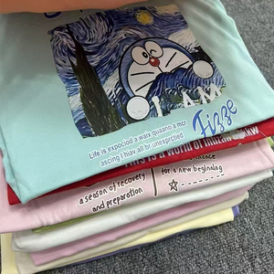 เสื้อยืดเด็กน่ารักผ้าฝ้ายระบายอากาศดี พิมพ์ลายการ์ตูนหลากสี สำหรับเด็กใส่หน้าร้อน ผลิตจากโรงงาน - Product Image 2