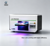 Imprimante DTF UV à double tête d'impression XP600 4060, machine à étiquettes autocollantes en cristal à encre blanche et vernis, entièrement automatique, haute vitesse, LED