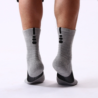 Chaussettes de sport logo personnalisé brodé Gym Athletic Sneaker Chaussettes Hommes Chaussettes de sport Trainers Elite Chaussettes de basket-ball