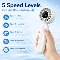 Ventilateur portatif silencieux rechargeable sans fil pour l'été