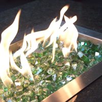 Verre trempé réfléchissant vert émeraude de 1/2 pouce pour foyer extérieur/cuisine industrielle, résistant à la chaleur, écologique, OEM