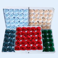 Valentinstag Erwachen Rose Seife Blumen kopf handgemachte ewige Blume Fett Seife Blume Geschenk box DIY Weihnachts strauß Geschenk