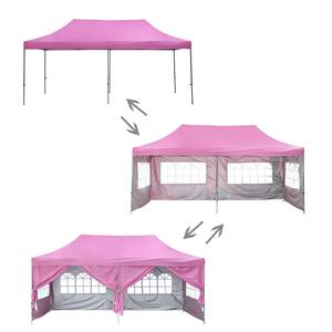 Tùy chỉnh lều cho các sự kiện <span class=keywords><strong>10x10</strong></span> <span class=keywords><strong>Pop</strong></span> <span class=keywords><strong>Up</strong></span> gazebo cắm trại Lều 10x20 màu hồng Tán lều cho bán buôn - Product Image 3