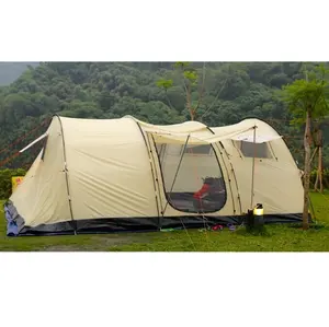 高品質グランピングキャンプ6人大家族キャンプ折りたたみトンネルレジャー屋外グランピング高級テント