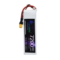 Baterai LiPo RC 7.4V 2s 1500mAh 2200mAh 3000mAh 4200mAh 5200mAh 6000mAh 7200mAh 8500mAh 10400mAh untuk Drone Mobil Balap RC