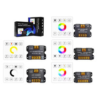 Variateur de lumière LED à écran tactile DC5V/12V/24V, contrôleur sans fil RF 2.4G 30A 50A pour bande LED monochrome/CCT/RGB/RGBW/RGBWC