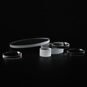 Pelat bulat kaca silika sekering tahan panas UV kustom sukses pelat kuarsa bening substrat kaca kuarsa - Product Image 2