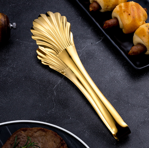 Pince de barbecue en acier inoxydable DFT18, robuste, résistante à la chaleur, avec poignée ergonomique, pince de cuisine polyvalente, ustensile de service, pince à coquillages - Product Image 5