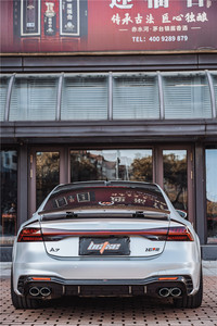Offre Spéciale A7 <span class=keywords><strong>C8</strong></span> carrosserie EN fibre de CARBONE kit A7 CARBONE fibrefront pelle arrière diffuseur spoiler - Product Image 2
