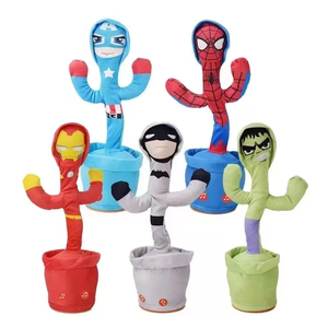 Vente en gros d'usine Zhejiang : Cactus Dansant en Peluche Ultra Douce avec Coton PP, Lumière LED Rechargeable par USB, Musique, Chant et Parole - Product Image 4