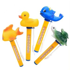 Bonito termómetro de piscina flotante para el hogar, forma de Flamenco de pez pato, medidor de temperatura del agua para spa de bañera de hidromasaje - Product Image 5