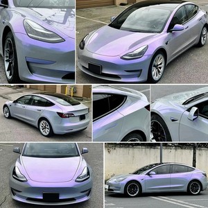 Película Eléctrica para Autos y Motos, PVC, Color Ceniza Volcánica de Ensueño, Cambia de Tono, Gris Encantador, Púrpura - Product Image 4