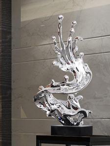 Sculpture Abstraite Gouttes d'Eau Attraction de Richesse Pièce Décorative Hall d'Hôtel Salon Créatif Grande Sculpture sur Pied - Product Image 1