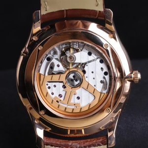 Reloj mecánico multifuncional para hombre de alta calidad con logotipo personalizado de diseñador, con caja de cristal de zafiro y correa de cuero. - Product Image 5