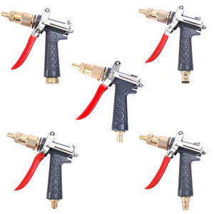 Pistola de Agua de Jardín de Alta Presión BOYI Modelo 1073, Negra, Resistente, Ajustable, con Patrones de Rociado Variables, Manual, de Aleación - Product Image 1