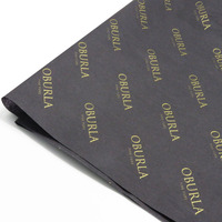 Papier de soie personnalisé blanc et noir pour chaussures, logo personnalisé, papier de soie en coton, vêtements, vin, cadeaux, emballage de vente au détail, papier de soie pour emballage