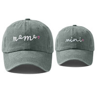 Casquettes de baseball mini décontractées pour maman et fille, ensemble adulte réglable 100% coton, quatre saisons, 6 panneaux, broderie 3D