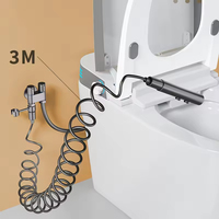 Fabricant de bidets portatifs haute pression en acier inoxydable sur mesure, ensemble de pulvérisateurs de bidet portatifs Shattaf pour salle de bain