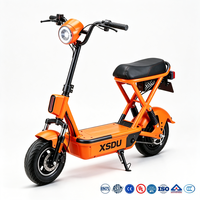 Vente directe d'usine, scooter électrique pas cher à 2 roues, vélo électrique avec pneus à vide de 14 pouces, 2 places, 48V 350W, vélo de ville électrique pour adultes