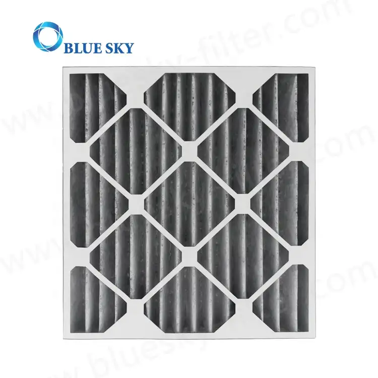Filter Udara Tungku AC Berlipat MERV 8, Disesuaikan dengan Karbon Aktif untuk AC HVAC dan Tungku