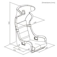Siège en tissu tressé ananas grande taille LRA02-BS02 à structure divisée pour bases de cockpit de simulation de course, réduit les dimensions d'emballage