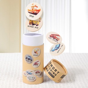 <span class=keywords><strong>Gioco</strong></span> di Memoria <span class=keywords><strong>Montessori</strong></span> 'Trova la Coppia' in Legno con Tubo di Carta, Regalo Educativo per Bambini e Piccoli - Product Image 3