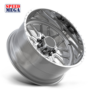 Rines Monobloque Plateados Pulidos de 20x12J 22/24/26/28 Pulgadas 8x180, Diseño Cóncavo, Aleación Forjada Personalizada para Ford F-250 / F-350 - Product Image 2