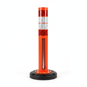 Poste Delimitador de Alta Resistencia de 120 x 11 cm para Seguridad Vial y de Tráfico con Cinta Reflectante de PVC y Goma - Product Image 2