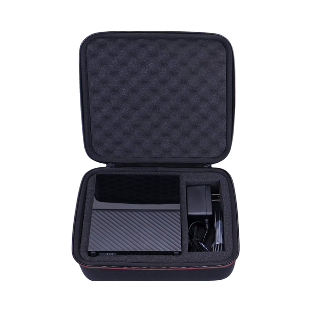 Black EVA Hard Case Zipper Closure Protective Travel Storage Bag for WD 3TB 10TB My Book Elements Desktop External Hard Drives