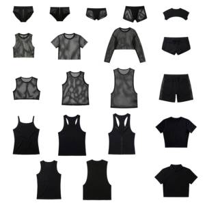 Gilet de récupération athlétique noir pour homme |   Coton Soie Glacée 94,6% Coton 5,4% Spandex |   Débardeur Confortable pour Hommes - Product Image 2