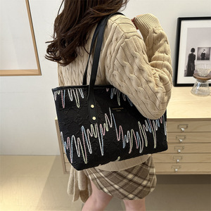 Sac à bandoulière simple et élégant pour femme, sac à main de <span class=keywords><strong>voyage</strong></span> d'affaires grande capacité, sac fourre-tout pas cher - Product Image 3