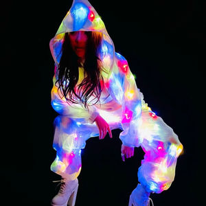 Costume de chanteur pour boîte de nuit lumineuse à LED, vêtement coloré et lumineux, de Performance de scène, - Product Image 1