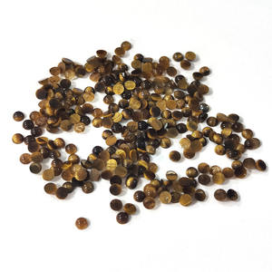 Cuentas Sueltas de Piedra Natural Ojo de Tigre de 3mm y 4mm, Planas y Lisas para la Elaboración de Joyería - Product Image 2