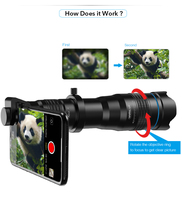APEXEL NUEVO Telescopio para Teléfono Móvil 36X, Lentes para iPhone y Android, Telescopio Monocular Óptico Astronómico con Trípode
