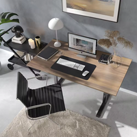 Cadre de bureau électrique convertible à double moteur, réglable en hauteur, extensible, en acier inoxydable avec revêtement en poudre, design moderne pour