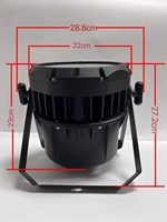 Éclairage de scène étanche IP65 RGBW 4 en 1 18x10W DMX512 CRI90 en alliage d'aluminium, projecteur LED Par pour concert, événement extérieur, fête