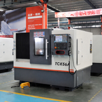 Tour CNC à lit incliné horizontal automatique de haute précision à 2 axes, de moyenne capacité, avec commande GSK, modèles TCK46A TCK40