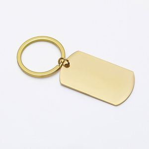 Benutzer definierte leere Metall Schlüssel bund leer personal isierte ovale Laser gravur Text Tag Schlüssel ring Edelstahl Hunde marken QR-Code Schlüssel anhänger - Product Image 3