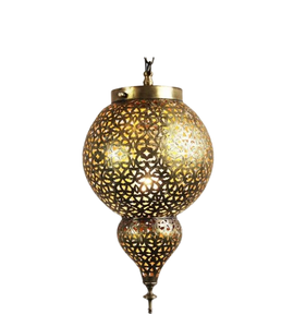 Linterna colgante marroquí árabe de Metal colgante pulido negro al precio más bajo, luces colgantes de diseño moderno para decoración del hogar - Product Image 2