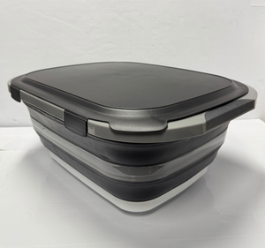 Évier <span class=keywords><strong>pliable</strong></span> multifonctionnel de 20 L avec bouchon de vidange, bac de rangement de cuisine en plastique <span class=keywords><strong>pliable</strong></span> avec couvercle verrouillable - Product Image 3