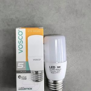 Bombillas LED Regulables AC200-250V 3CCT 7W 9W 12W 100 Lúmenes Ra>80 PF>0.5, Bombilla LED Delgada Tipo T de Aluminio y Plástico, Forma Cilíndrica - Product Image 1