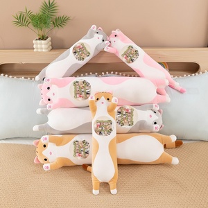 Customized Plush Toy Long <b>Cat</b> Pillow pp Cotton Filling Can Be Customized with Pictures and Customizable logo Packaging <b>Tag</b> Label - Product Image 2