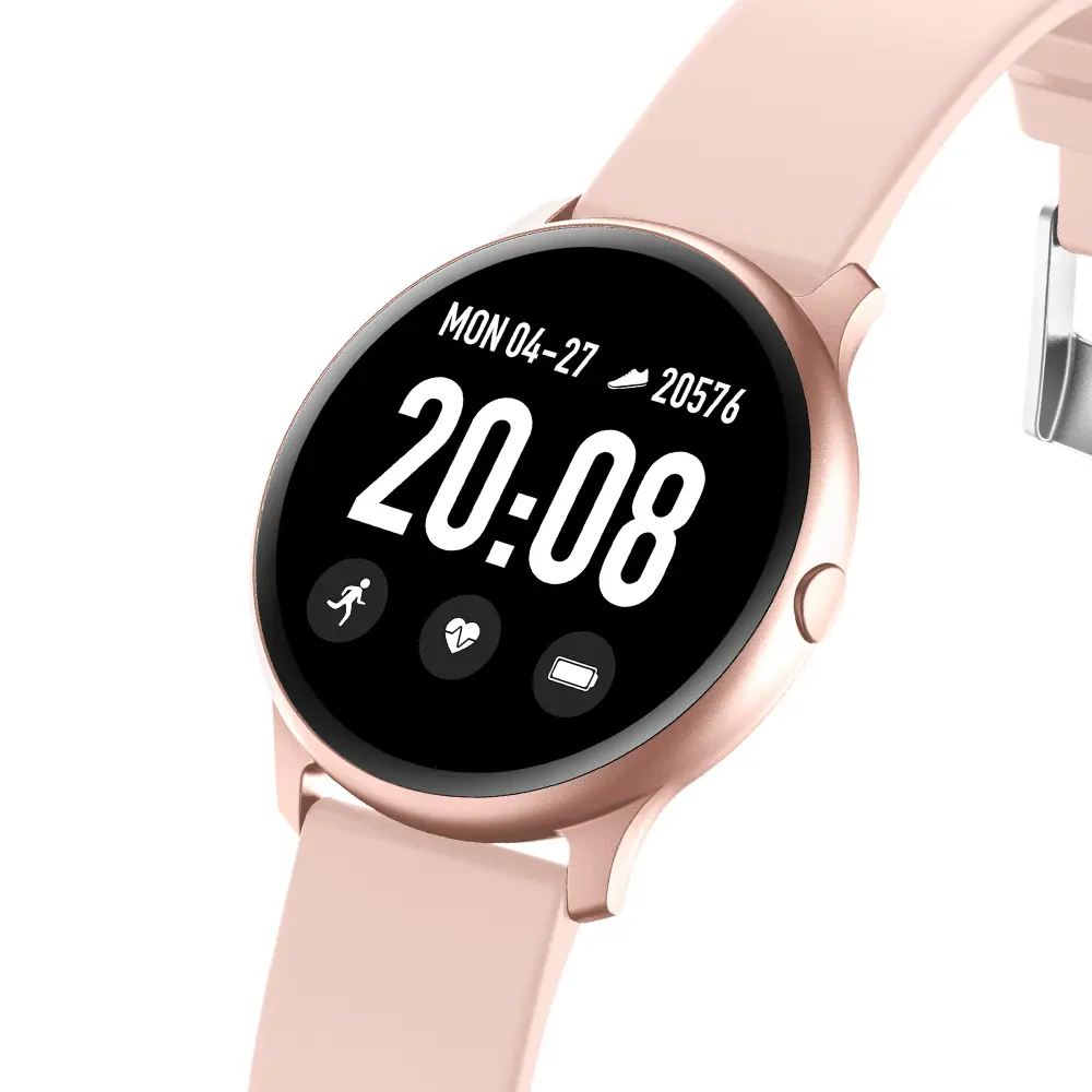 IP67 Ultra-Thin Full Touch Precise Pressure Monitoring Smart Sport Watch com freqüência cardíaca