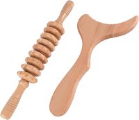 Kit d'outils de massage corporel en bois en gros avec fonction musicale pour le remodelage corporel, le drainage lymphatique et le Gua Sha anti-cellulite