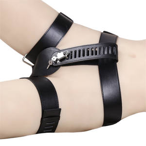 Women's Leather <strong>Female</strong> <strong>Chastity</strong> <strong>Belt</strong> Cock Ring Adult Fetish Body Restraint Harness Bondage Device Underwear Sex for <strong>Females</strong> - Product Image 3
