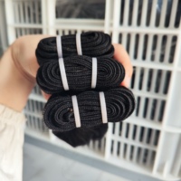 Pas cher Vente en gros 8 pouces 50G Body Wave Bundles de cheveux humains non traités à cuticule alignée Bundles péruviens Extension de cheveux humains