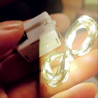 Guirlande lumineuse LED en fil de cuivre de 0,6 m à 2,3 m, petites étoiles colorées à piles pour la décoration de gâteaux, lumières clignotantes, ciel étoilé
