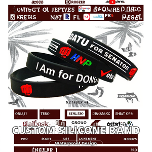 Pulsera Náutica Personalizable con Logotipo, Impresión con Tinta Inyectada, Grabado en Relieve, Relleno de Goma, Resistente al Agua, Promocional de Fábrica - Product Image 2