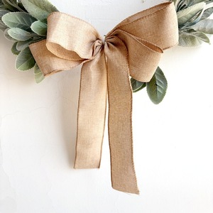 Guirnalda de Eucalipto Artificial de Alta Calidad con Cuentas y Lazo de Yute para Decoración de Puerta Principal, Navidad y Bodas - Product Image 5